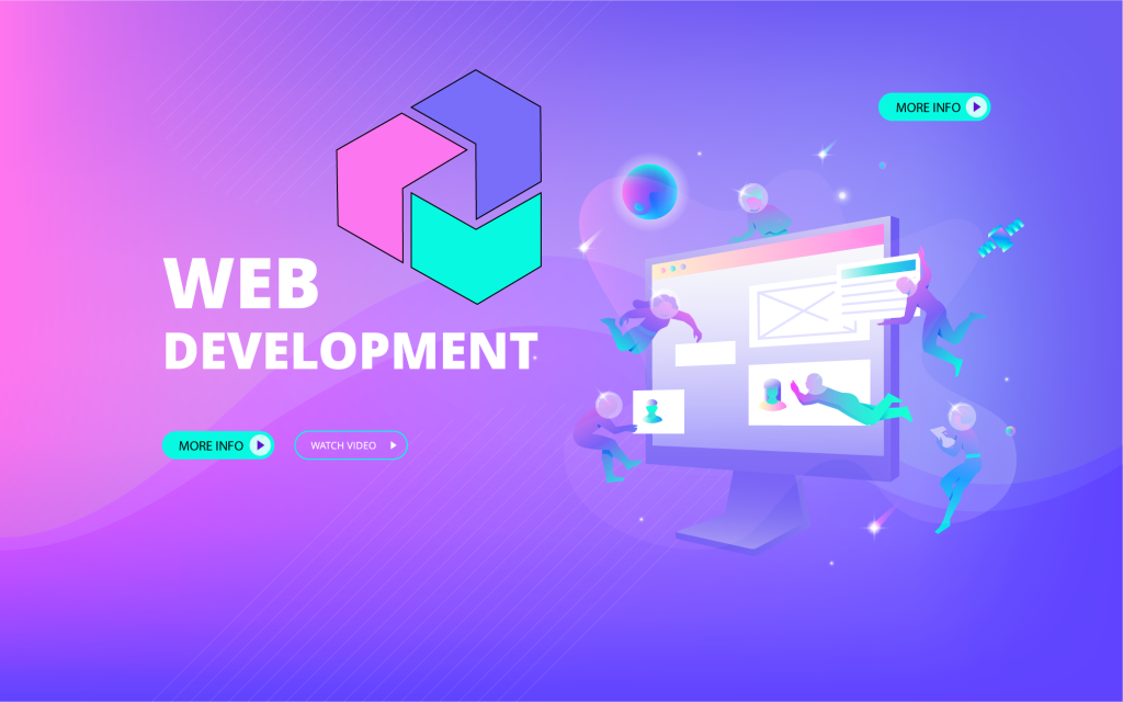 Webdesign België services illustratie met social media integratie